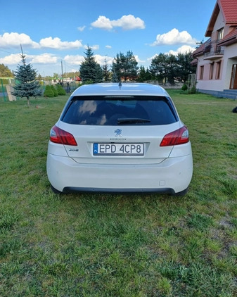 Peugeot 308 cena 51900 przebieg: 164000, rok produkcji 2017 z Poddębice małe 106